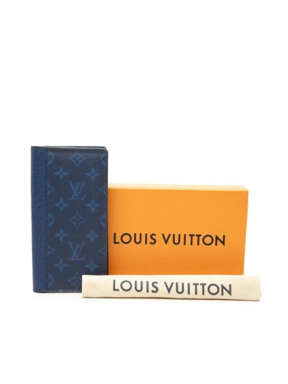 Louis Vuitton Monogram Brazza Wallet Cobalt Blue Taigarama